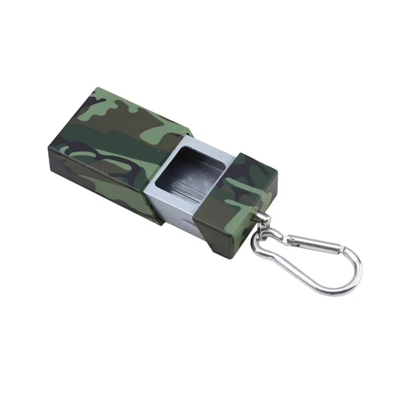 Box Ashtray Creative Portable With Key Chain Carabiner Metal Outdoor Pocket Ash Tray 2024 New