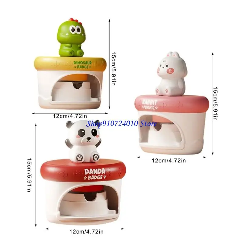 77HD Cartoon Pin Maker Zestaw rzemieślniczy Zestawy prasowe dla dzieci z szablonem wielokrotnego użytku dla dzieci