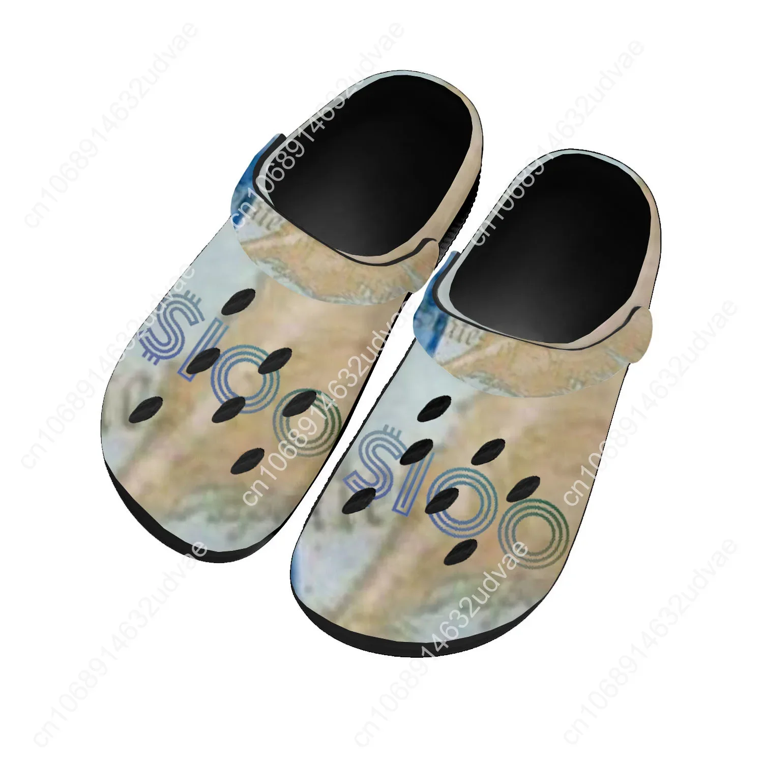 Dollar Printed Water Shoes Mens Womens High Quality Fashion Home Garden Clogs Custom Sandals Beach Breathable Hole Slippers 3