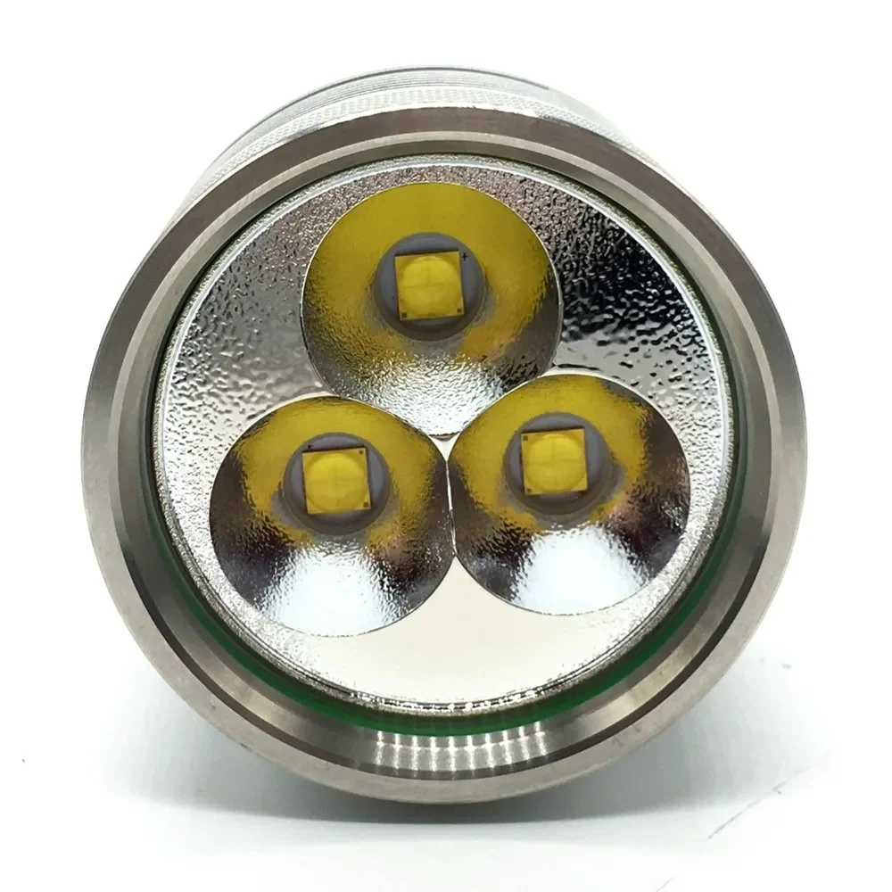 مصباح يدوي Haikelite MT03 عالي الطاقة مع 3 P70 من الجيل الثاني 21000 لومن 18650 مصابيح كاشفة قابلة لإعادة الشحن