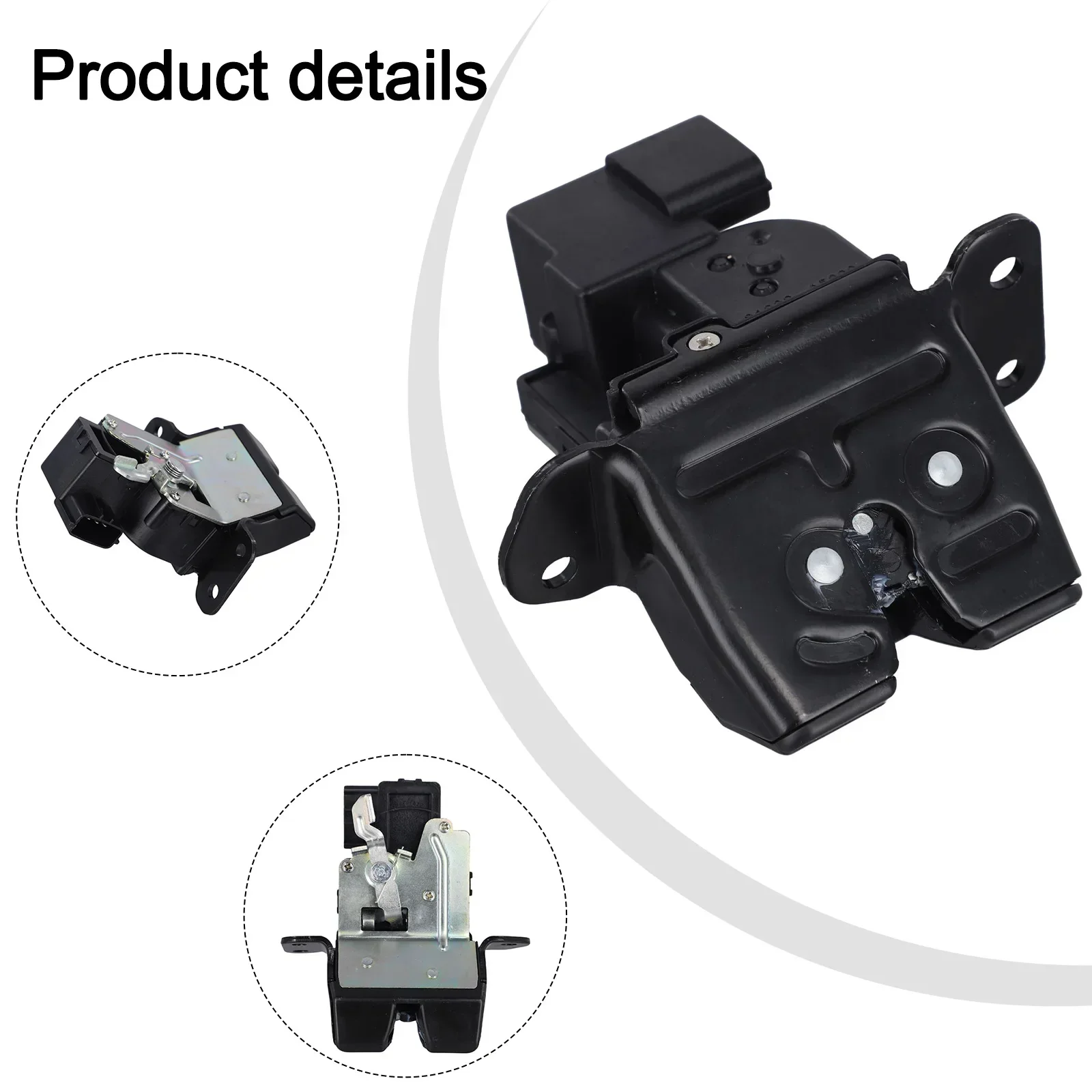 Auto Trunk Lock Tailgate Box Lock Block Auto Tailgate Box Bag Lock Block 81230A6000 14*13*6cm For Kia For Hyundai I30 2012