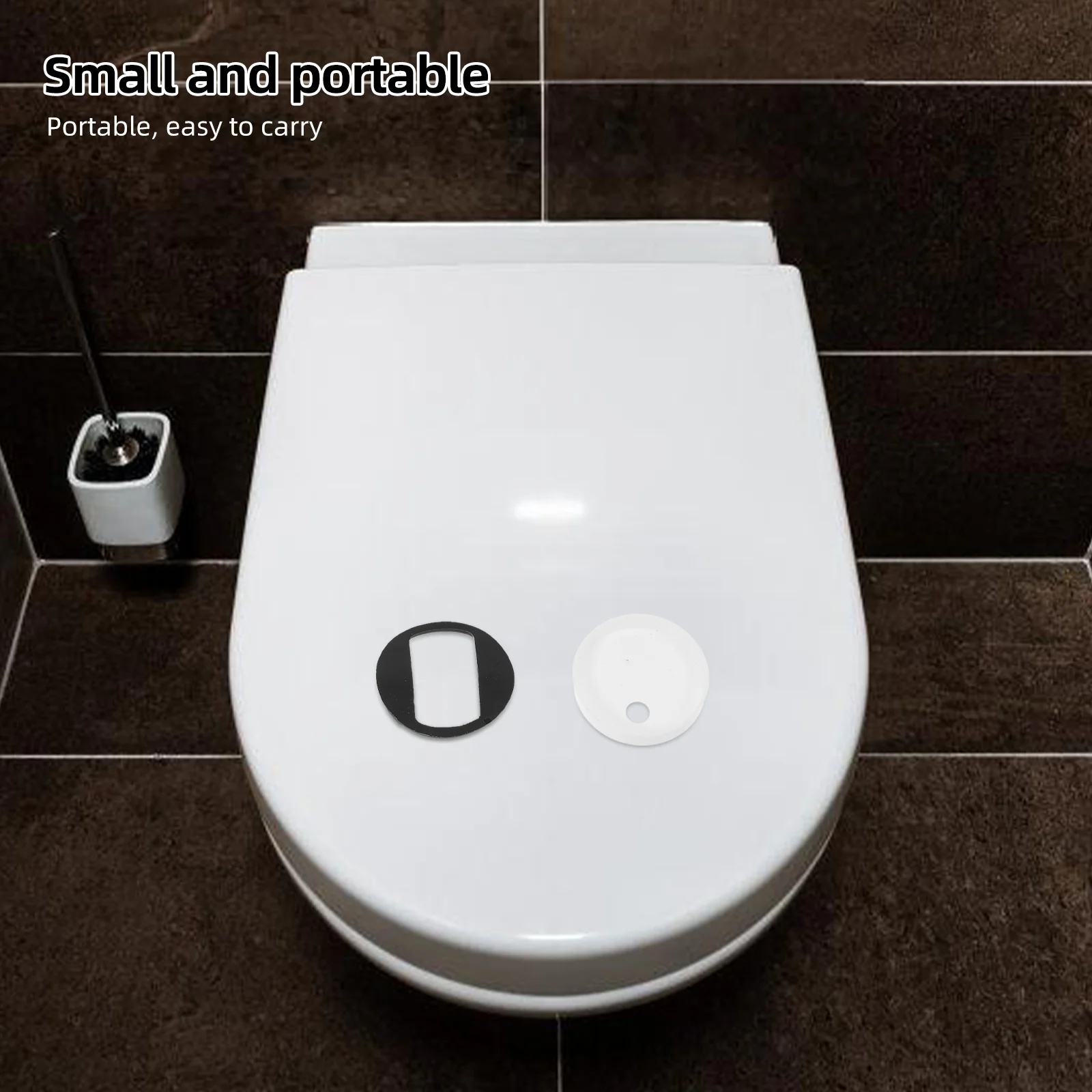 

2Pcs Toilet Seat Hinges Replacement Kit Top Fixing Screws with Mats for Stable Attachment Compatible with Most Toilet Seat