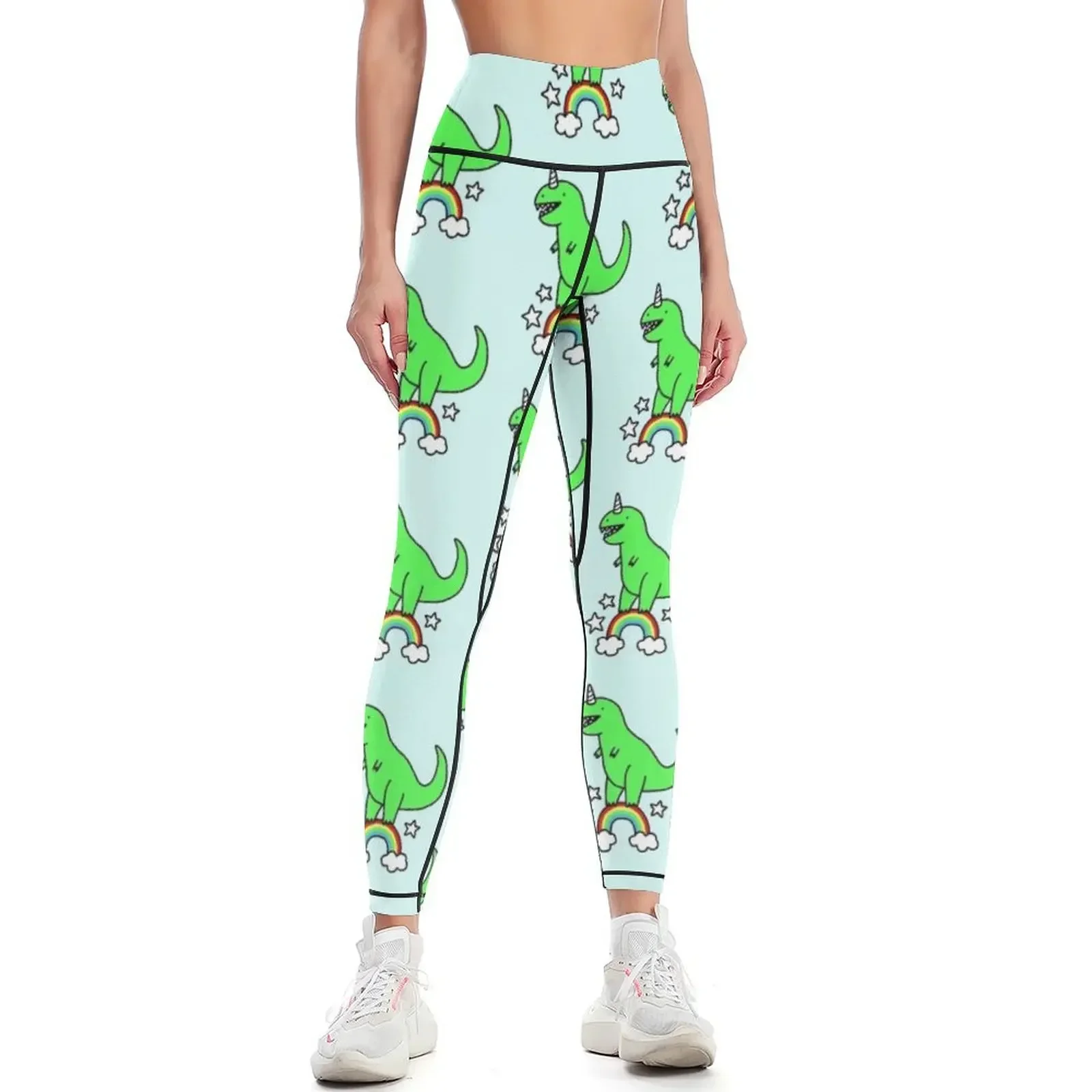 T-Rexicorn Leggings Women sports workout shorts gym wear harem pants Womens Leggings