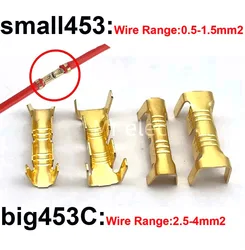 453 /453C U-shaped terminal tab cold inserts terminal wire connector terminales electricos small teeth terminal 0.3-4.0mm²