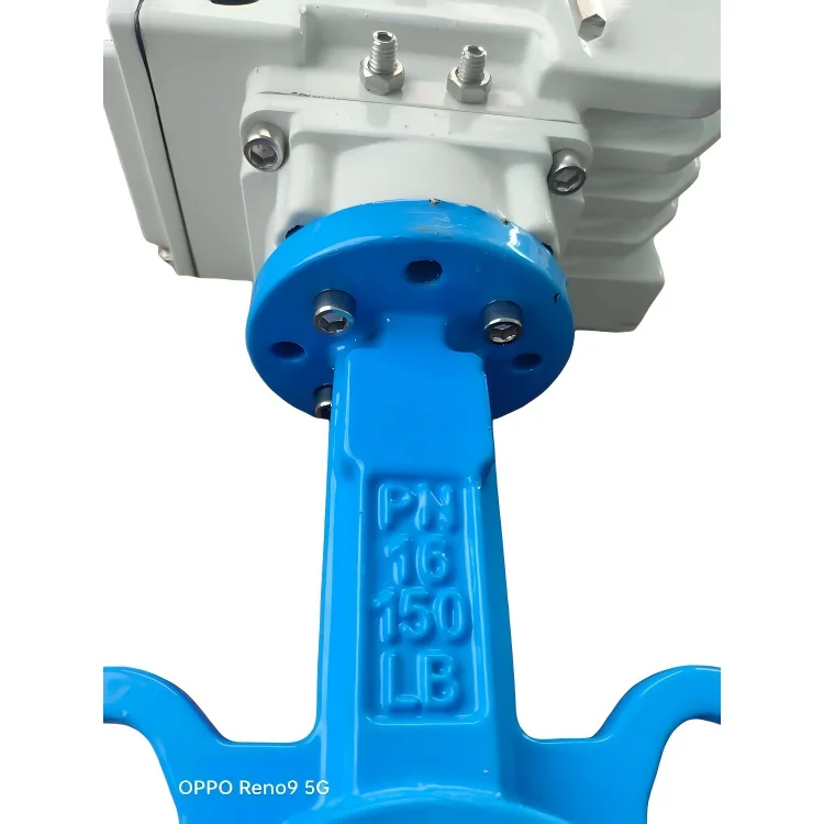 Válvula borboleta acionada elétrica, tipo wafer, atuador elétrico, válvula borboleta, válvula de controle de fluxo motorizada para água