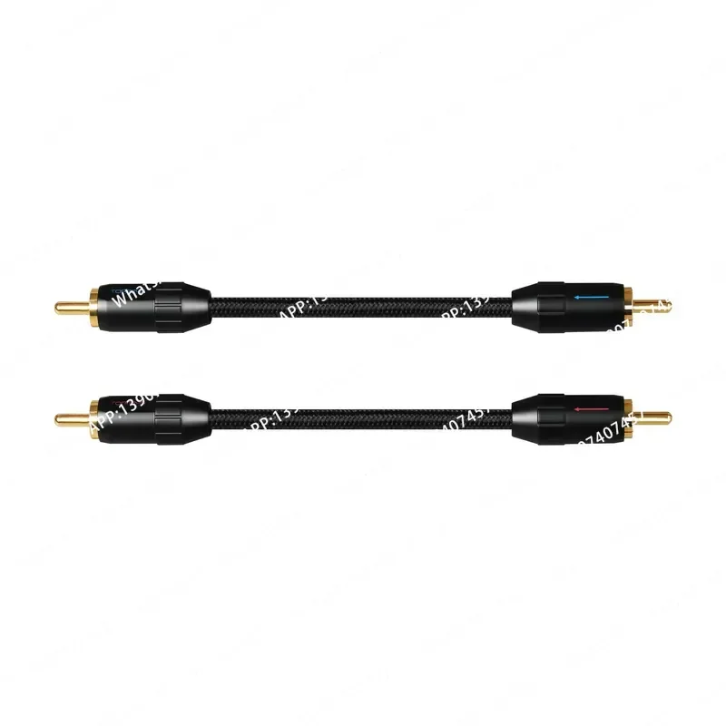 Topping TCR2 enthusiast grade anti-interference 6N single crystal copper gold-plated two-to-two RCA signal audio cable