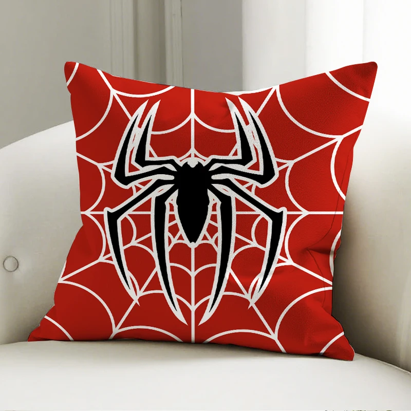Marvel Spiderman kussensloop rode Spider logo patroon decoratief kussen bank slaapkamer superheld fan cadeau