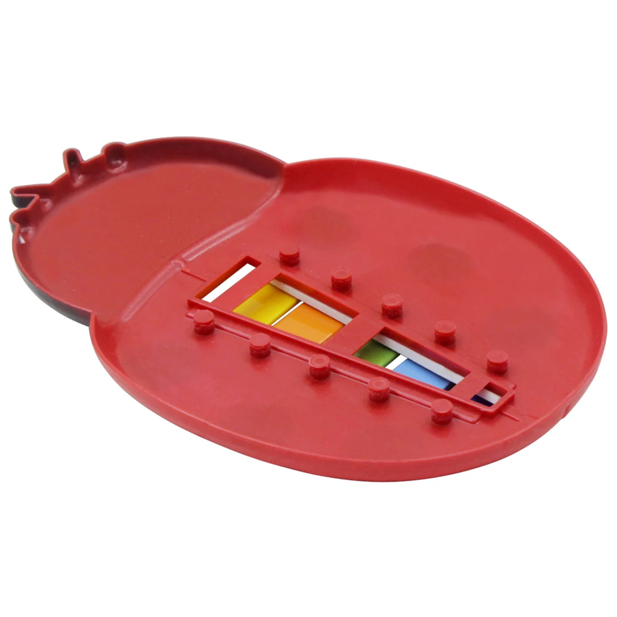 Plaque d'aluminium Xylophone 5 notes musicales colorées pour enfants, Instrument de Percussion pour tout-petits, développement de la musique pour enfants, rouge
