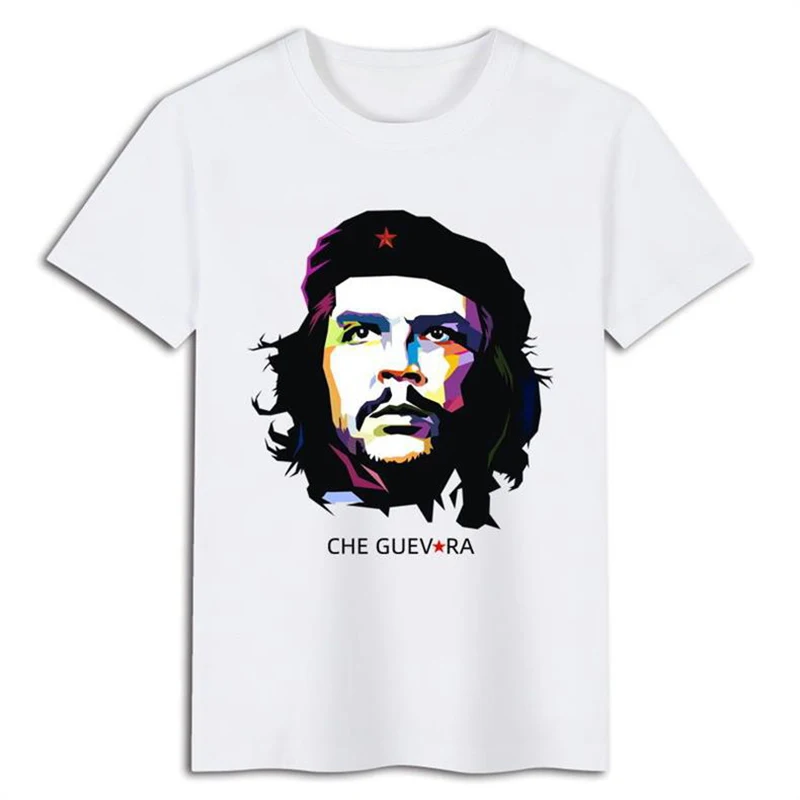 New Che Guevara Print Cotton T-Shirts Fashion Men Women Casual Short Sleeve T Shirt Oversized Harajuku Tees Tops Unisex Clothing