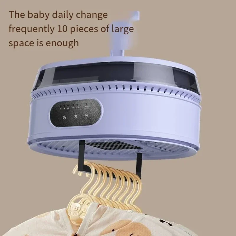 Asciugatrice, Ventilatore d'aria calda Riscaldamento intelligente Asciugatura rapida, Mini pieghevole portatile, Uso sicuro senza perdite, Temperatura costante