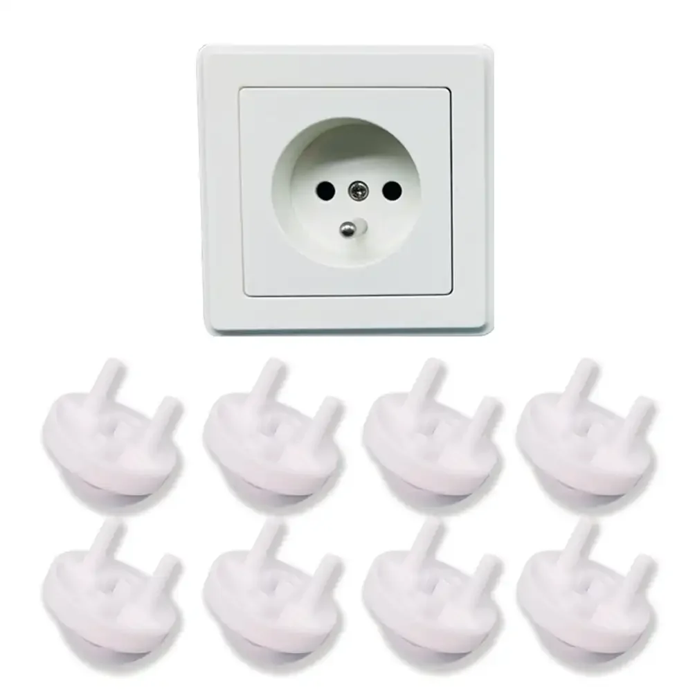 White Electrical Safety Socket Protective Cover Baby Care Safe Guard Protection Children Anti Electric Shock Rotate Protector