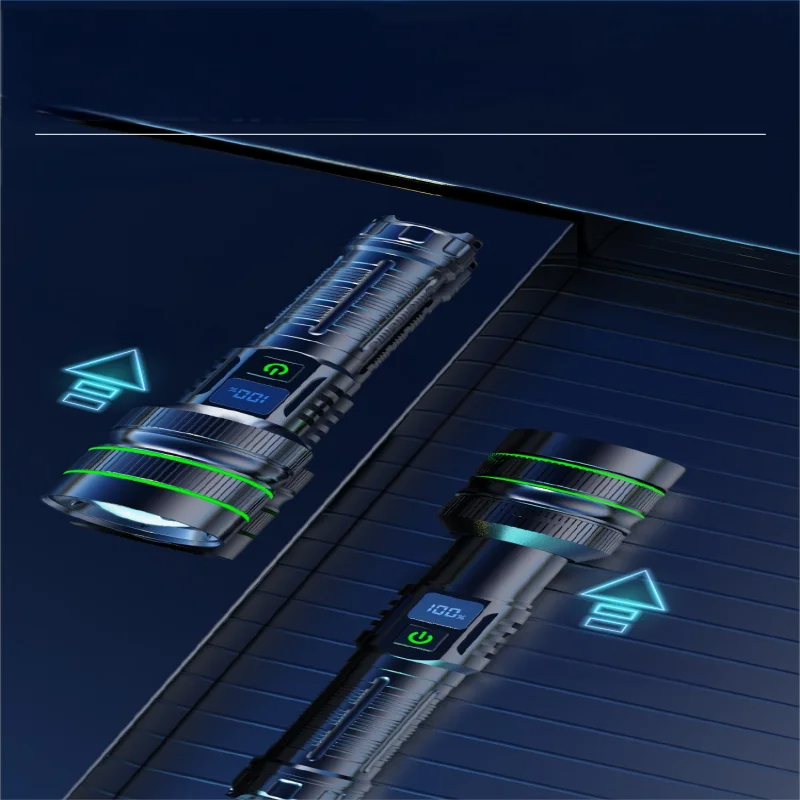 Professional Zoomable LED Flashlight - High-Lumen 26650 Tactical Torch for Outdoor Adventures