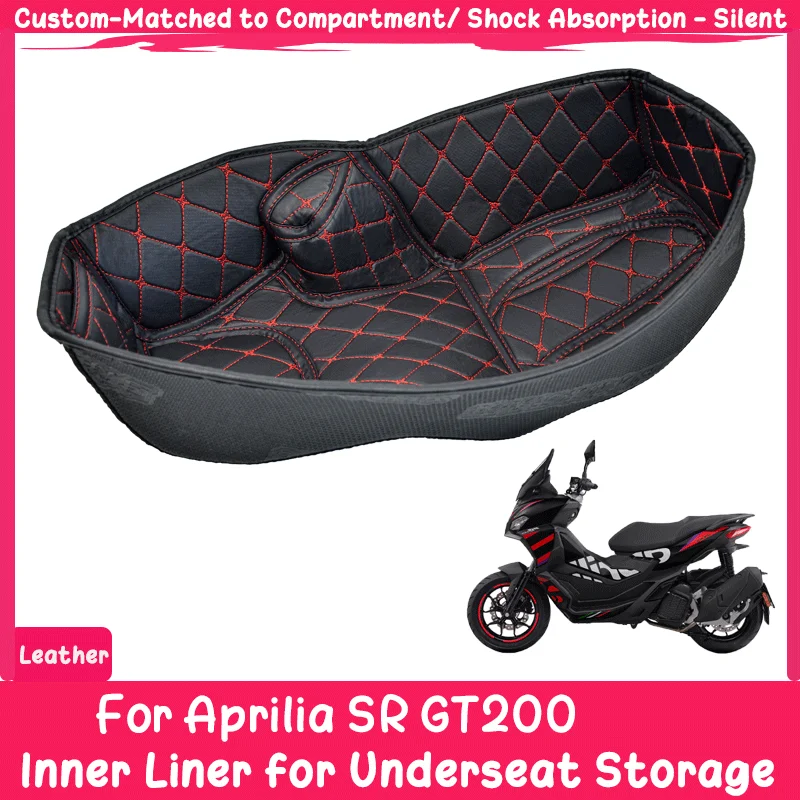 

For Aprilia SR GT200 Motorcycle Rear Trunk Inner Cushion Aprilia GT200 Seat Bucket Storage Luggage Box Liner Pad