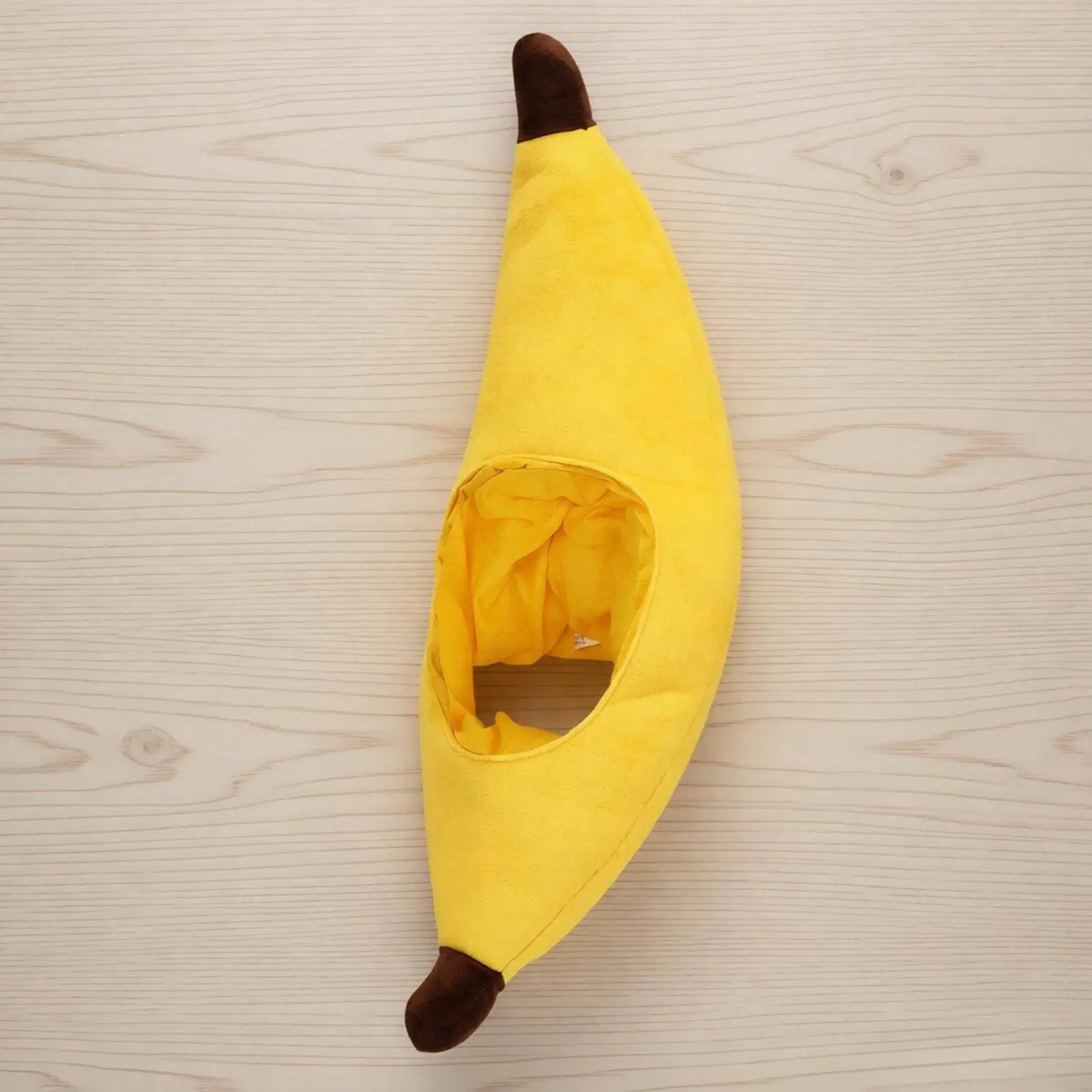 Sombrero de plátano para fotos, accesorio suave con forma de cabeza de plátano, talla universal, divertido accesorio temático de frutas y verduras