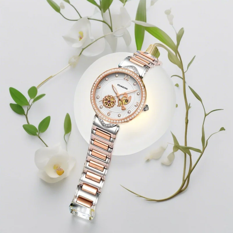 STARKING Women's Hollow Automatic Waterproof Mechanical Watch