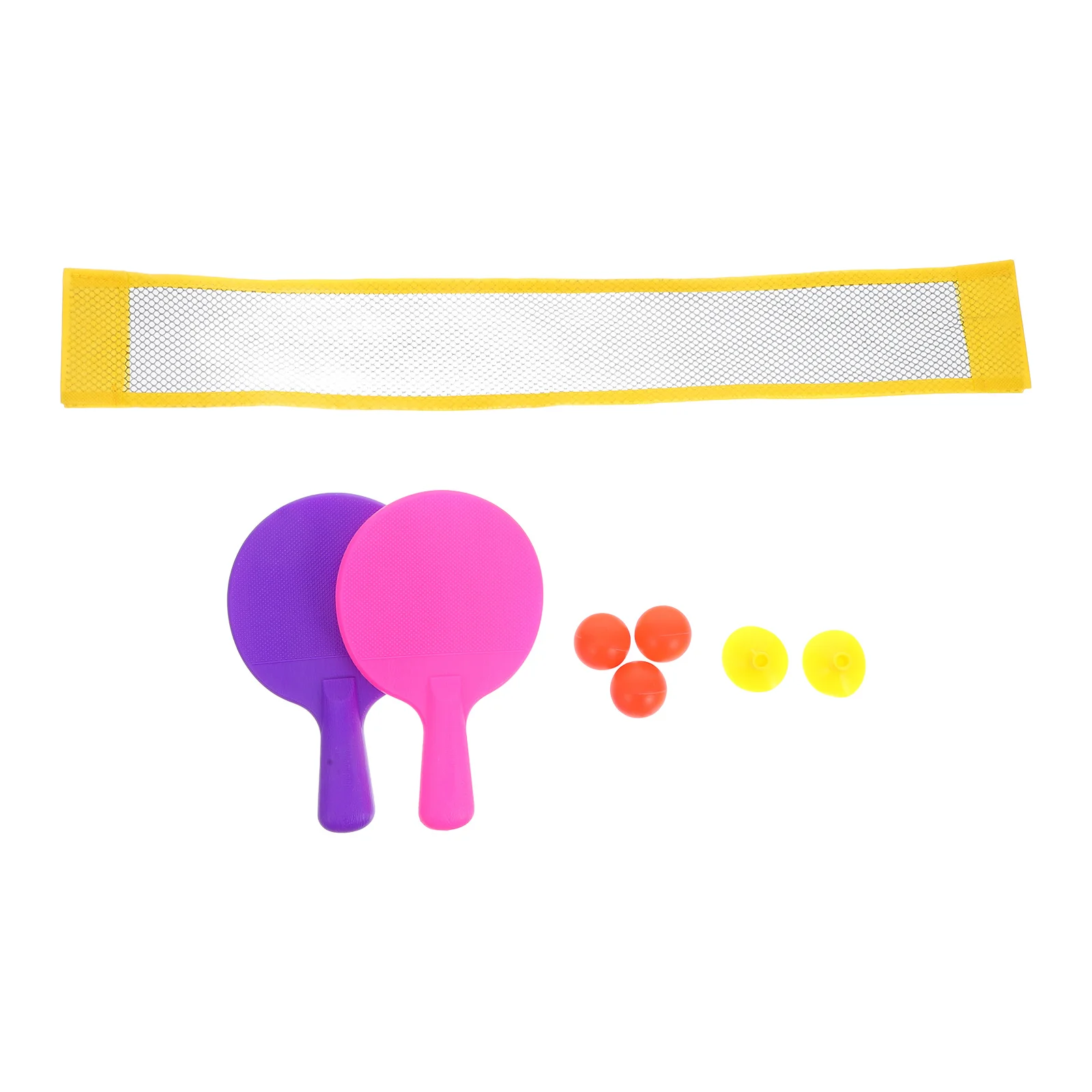 

1Set Mini Portable Table Tennis Paddle Set Desktop Game Rackets Net Balls for Gift Mini Pong Set