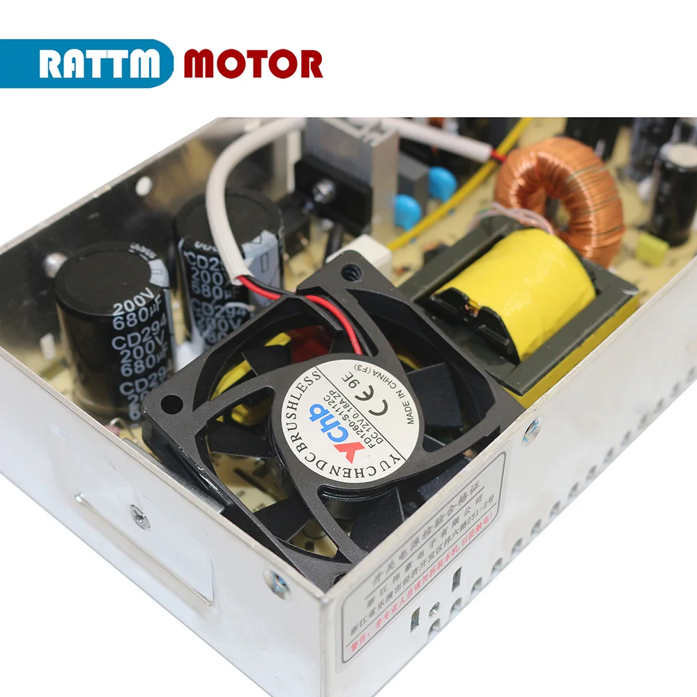 RATTM 400W Switch DC Power Supply 24V/48V/60V/70V Single Output for CNC Router Foaming Mill Cut Laser Engraver Plasma