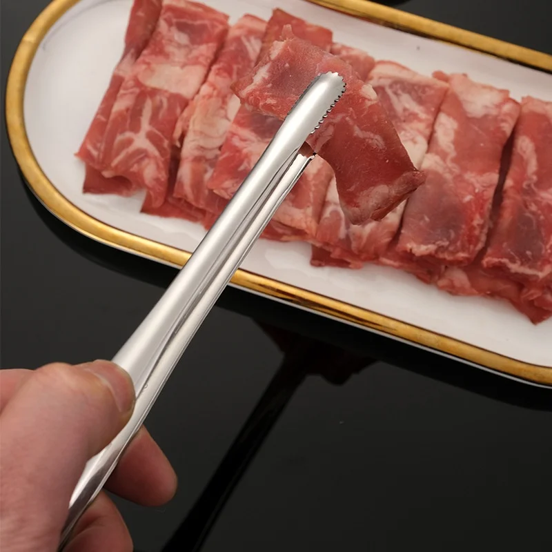 Edelstahl Grill clip Mehrzweck Barbecue Salat Picknick Grill zange Lebensmittel qualität Greifer Picknick Fleisch Grill Koch geräte