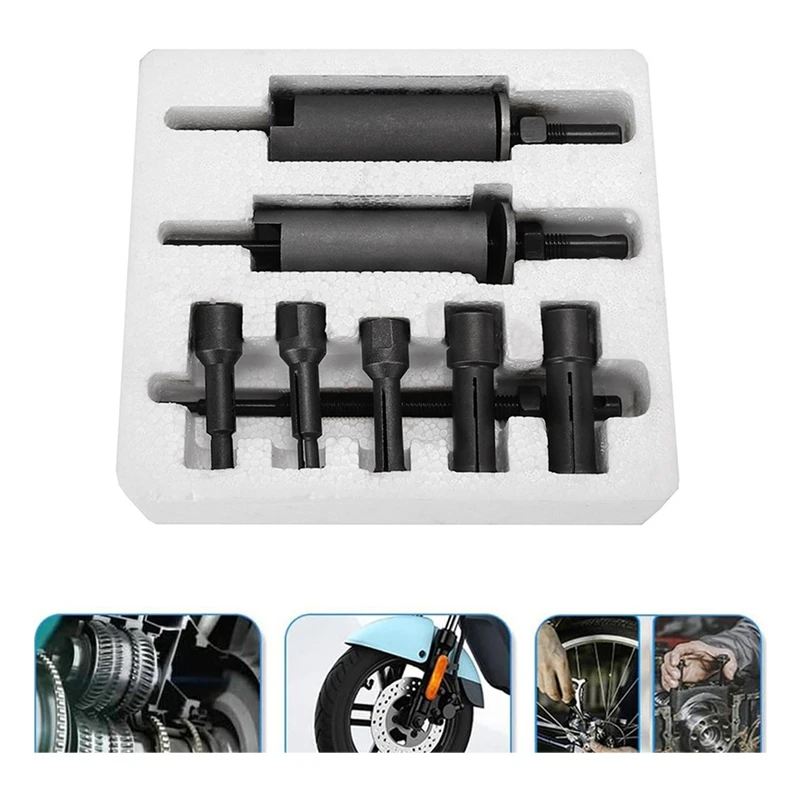 Herramienta de desmontaje de cojinetes de bicicleta, Juego de extracción, Extractor de cojinetes de motocicleta, Kit de herramientas