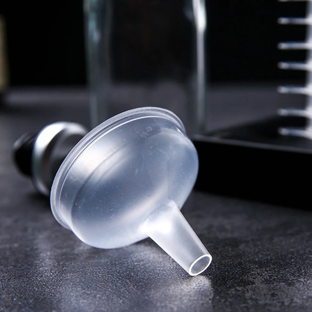 100Pcs Transfer Funnels Transparent Plastic Mini Handle Filling Bottles Liquid Transfer Laboratory Kitchen Essential