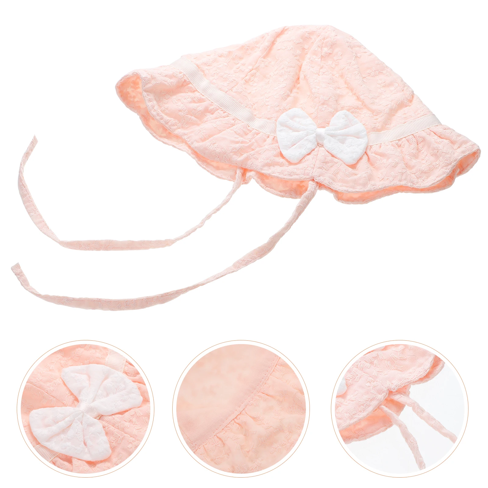 

Princess Bucket Hat Kids Sun Hat Cotton Summer Beach Hats Lightweight Comfortable Adjustable Baby Girl Visors UV Protection