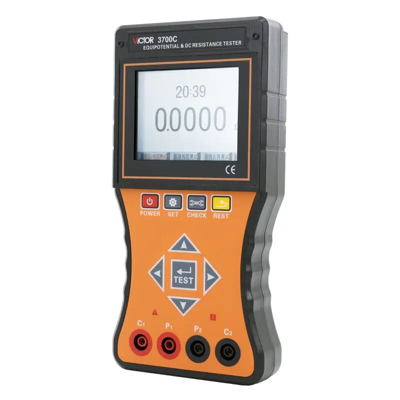 RUOSHUI VC3700C Intelligent Equipotential Tester DC Low Resistance Tester Ohmmeter Micro Resistance