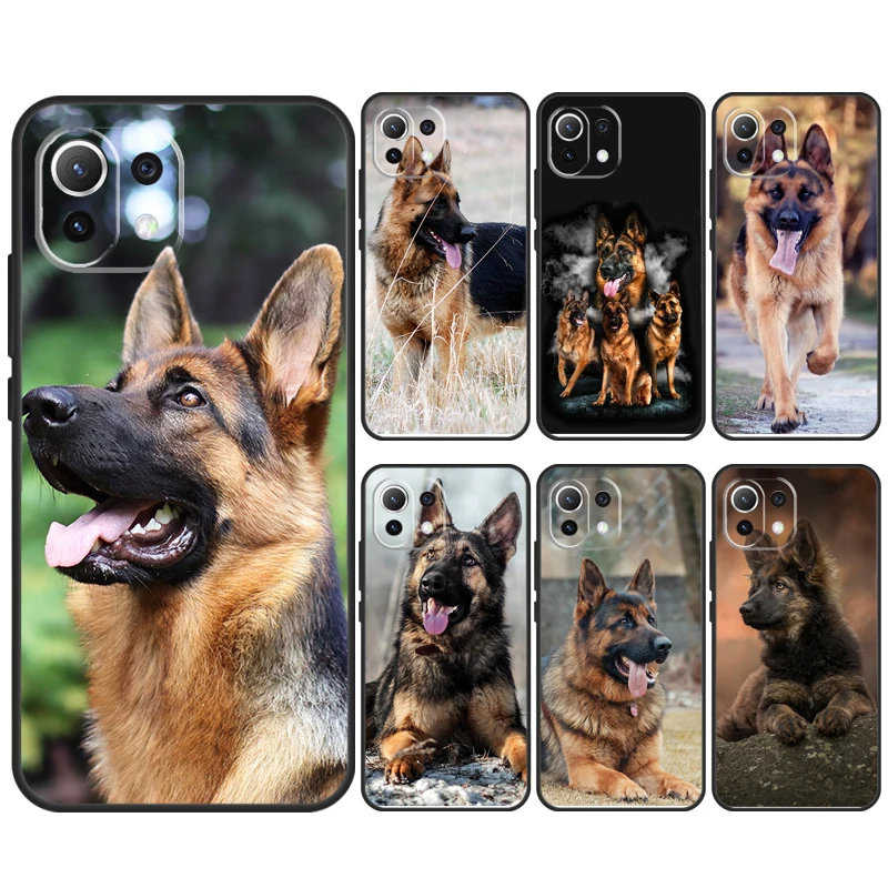 German Shepherd Dog Cover For POCO M6 X6 Pro X3 X4 X5 M5s F3 F5 Xiaomi 13T Pro 11T 12T 12 13 Lite 14 Ultra Case