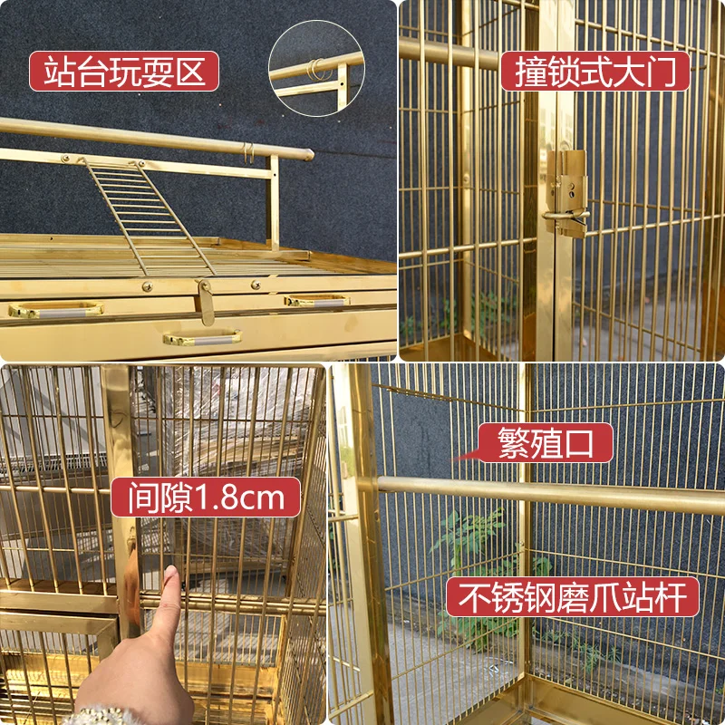 

steel bird cage 304 large special parrot cage villa custom large bird cage