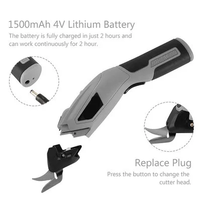 Multipurpose 3.6v Electric Scissors  Cordless Rechargeable Fabric Sewing Scissors Handheld Hand Tools Electric USB charging