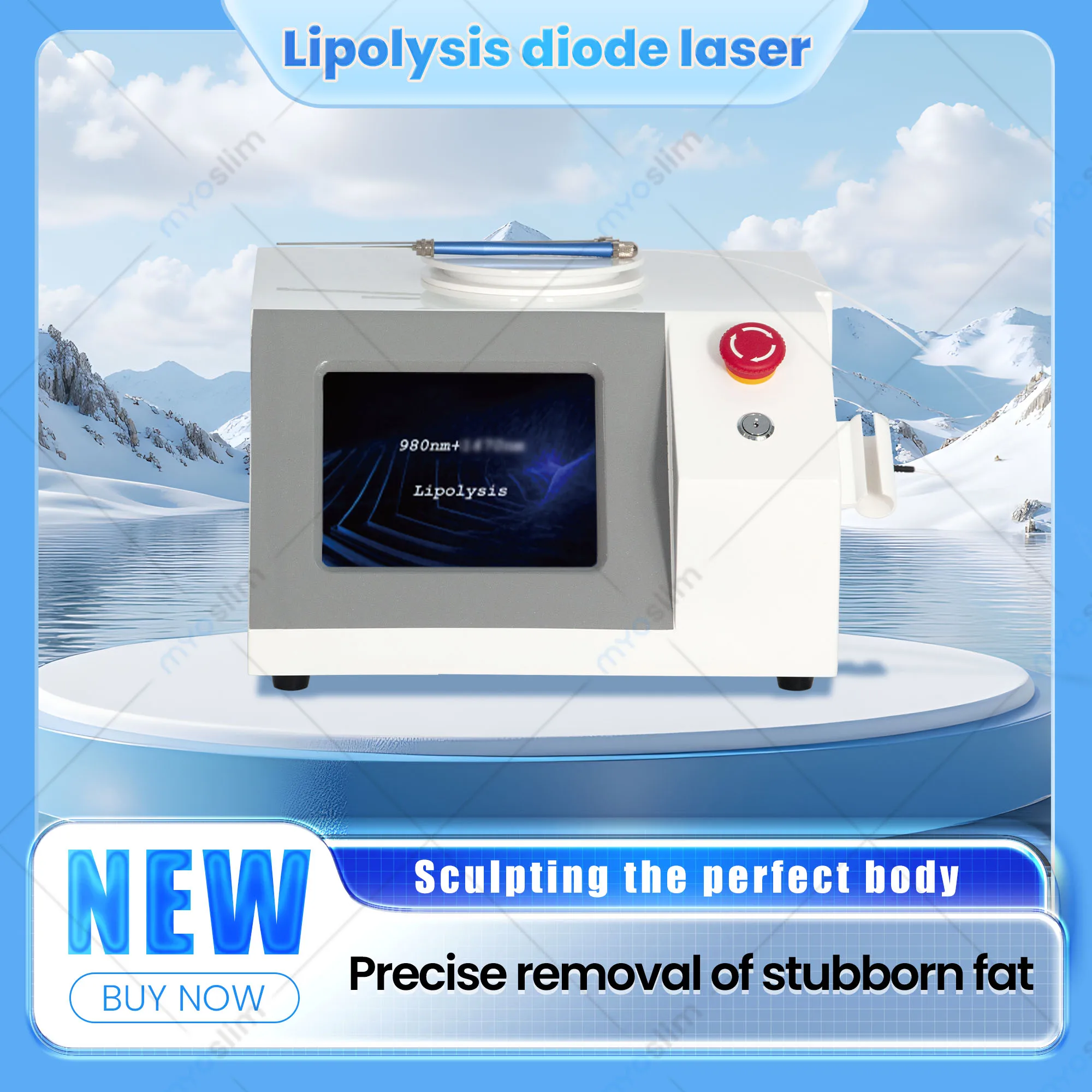 

Professional 980nm1470nm Diode Laser Beauty Machine – Endolaser Face Lifting Fat Melt Spider Veins Vascular Removal.