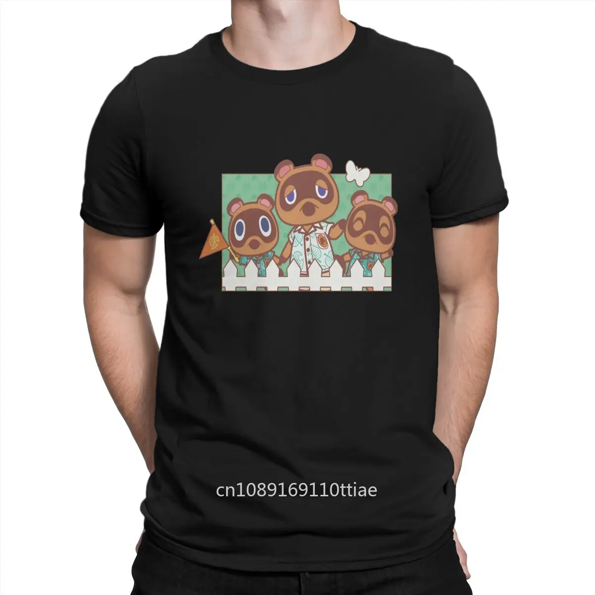 Tom Nook Family Unique TShirt Animal Funny Crossing Timmy Game Casual T Shirt Summer T-shirt For Men Women