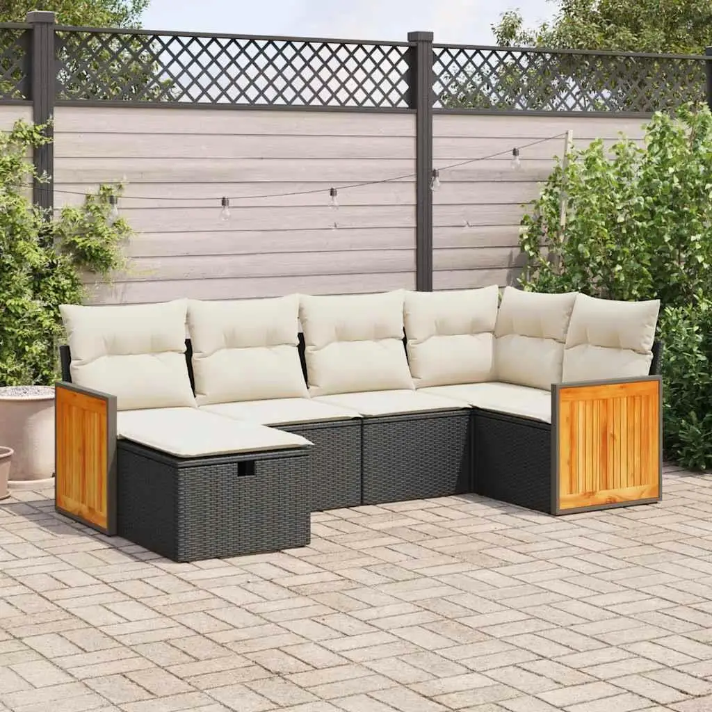 

Luxury Black Garden Sofa Set Outdoor Patio Furniture Stylish Modular Seating Comfortable Cushions for Home and Garden Use