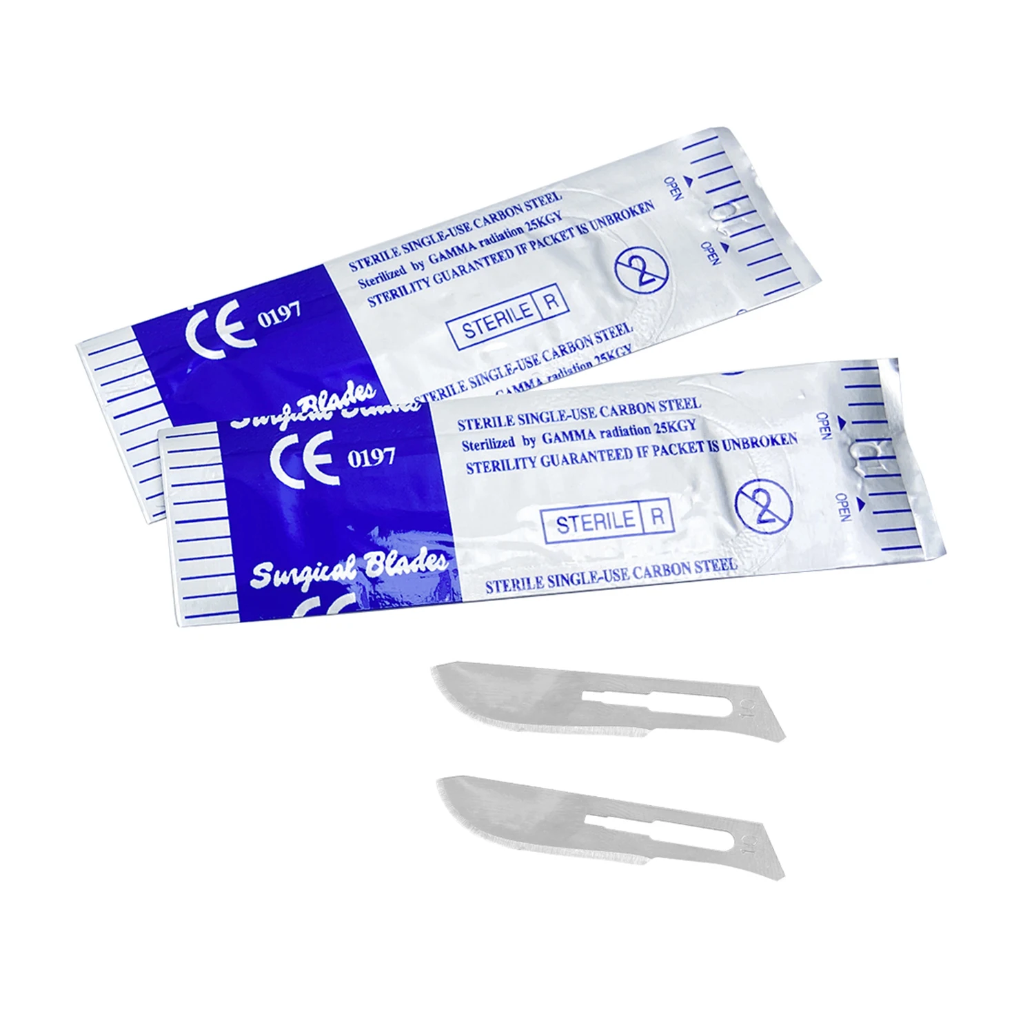 100pcs/Box JOLANT Dental Surgical Scalpel Sterilized Blades Carbon Steel Size 10# 11# 15# Optional