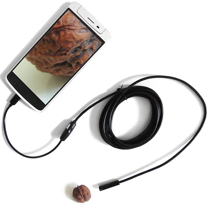 Mini Câmera Endoscópio, Android Tipo-C USB, Câmera de Inspeção, Lente de 8mm, 720P, 3 em 1