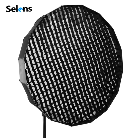 Selens 65cm Honeycomb Grid Nylon Collapsible Fabric For Photography Studio Selens QR Parabolic Softbox Beauty Dish