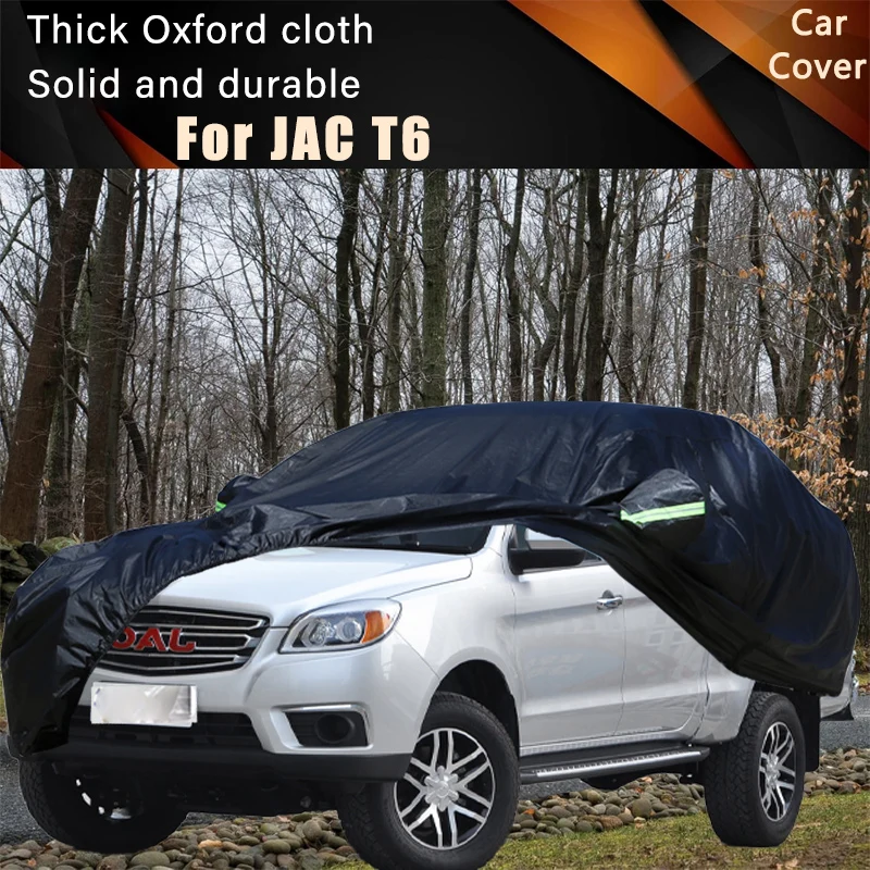 

For JAC T6 Car Full Outer Covers Outdoor Waterproof Dustproof Sun Rain Snow Protection Exterior Car Accessories