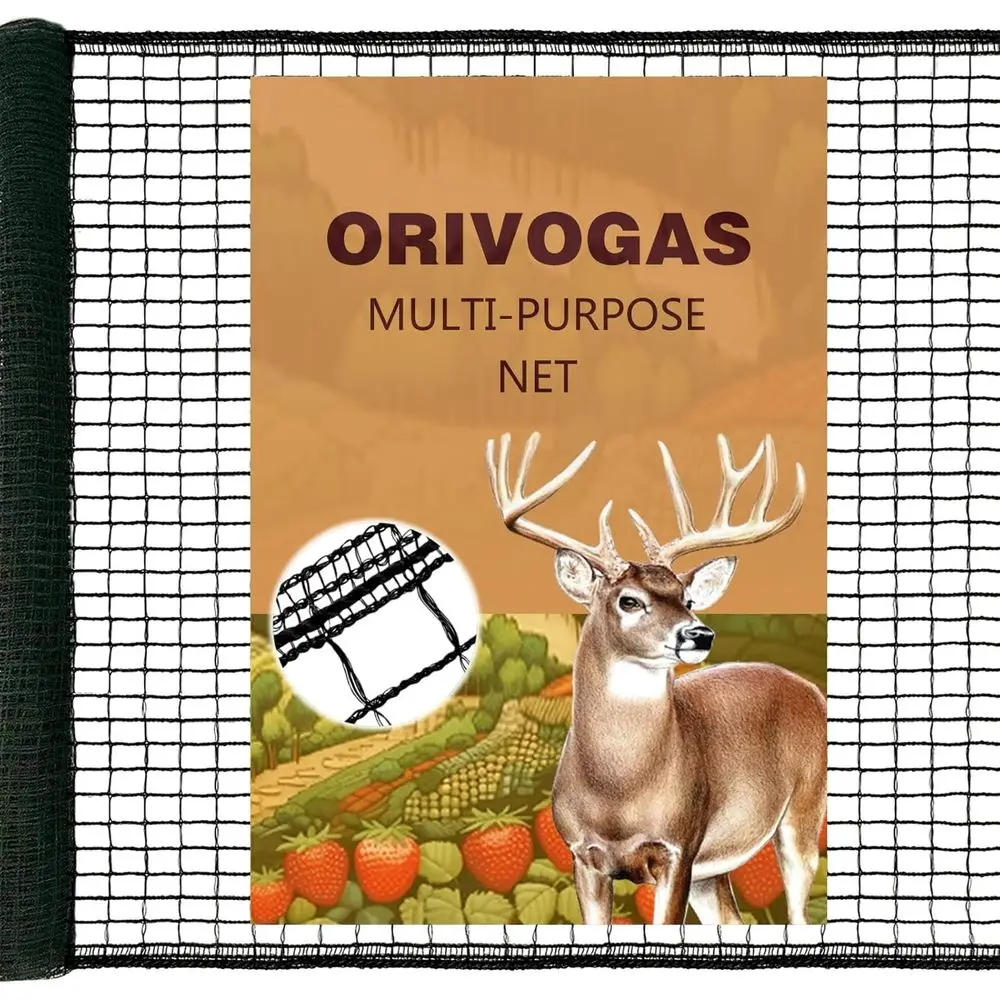 

Deer ence Netting,Plastic Mesh ence 6.5x50t,Reinorced Edges 55gsm Heavy Duty Animal Barrier,Ideal or Garden Netting,Ast Bird,Tem