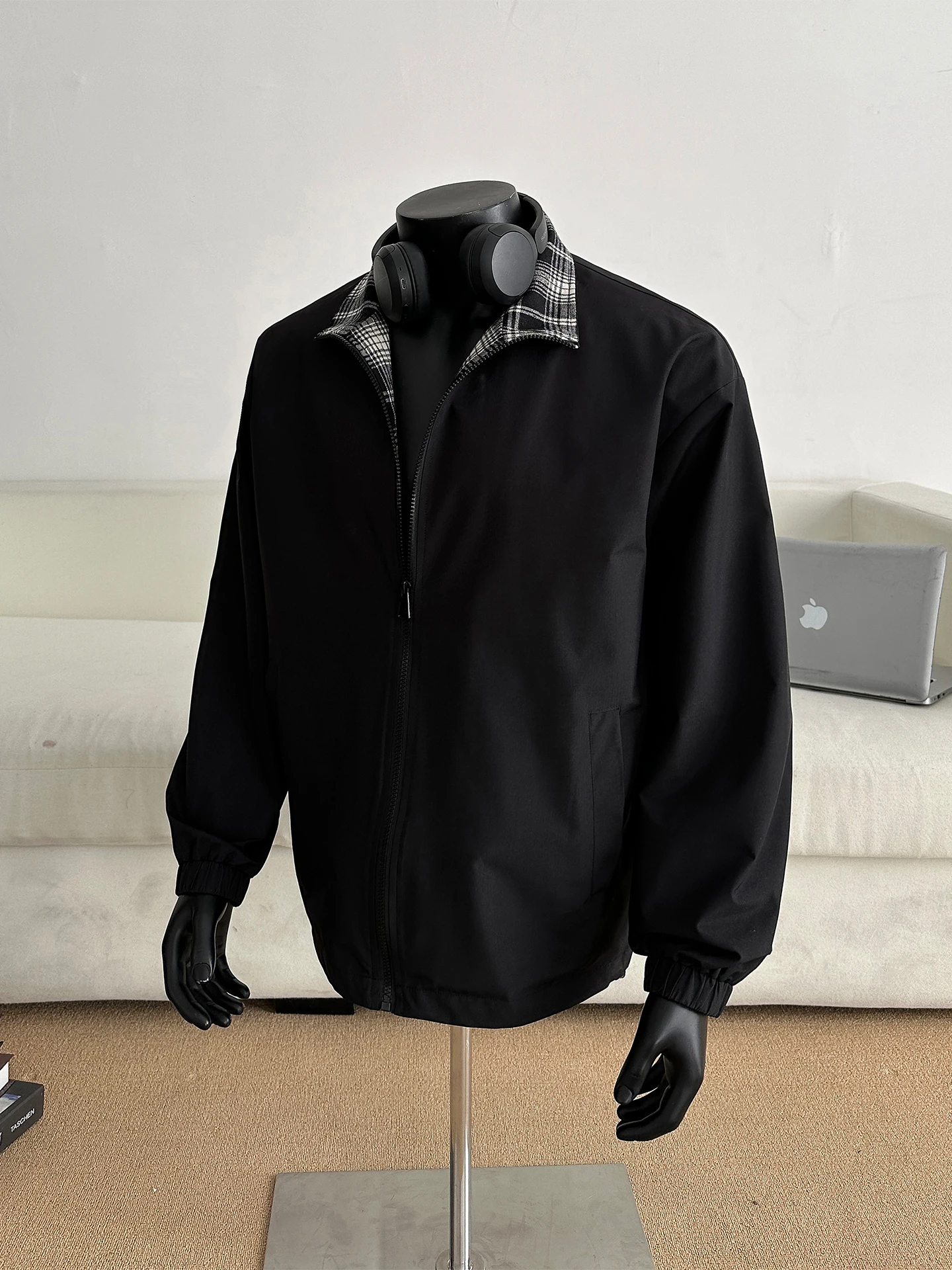 

Мужская свободная куртка-рубашка в американском стиле с клетчатым воротником, новая весенняя коллекция, верхняя одежда для подростков