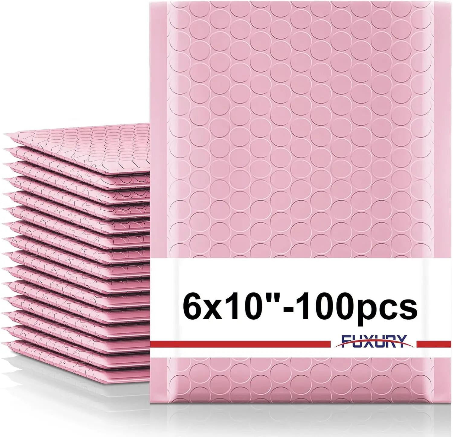 

Bubble Mailers 6x10" 100 Pack Light Pink Padded Envelopes Self Seal for Jewelry Makeup Small Business