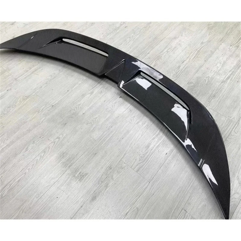 Real Carbon Fiber Tail Wing for Porsche Taycan Modified New Style Rear Spoiler Body Kit Car Accessories