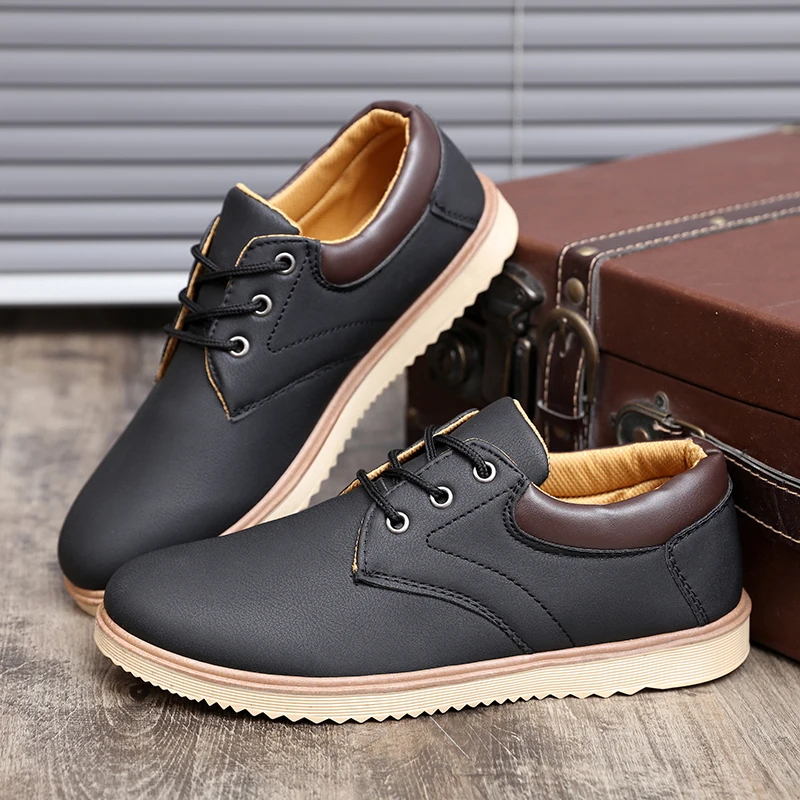 

Simple slip on men formal shoes business loafers soft leather comfortable sole for daily office social formal occasions