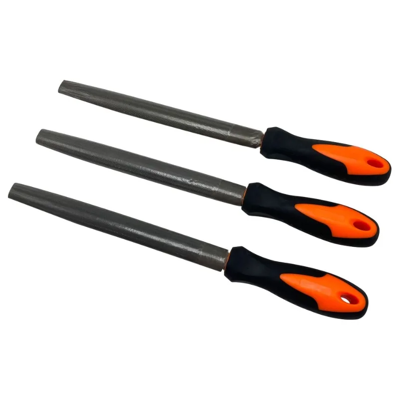 

Semicircular file with handle, high carbon steel polished plastic file