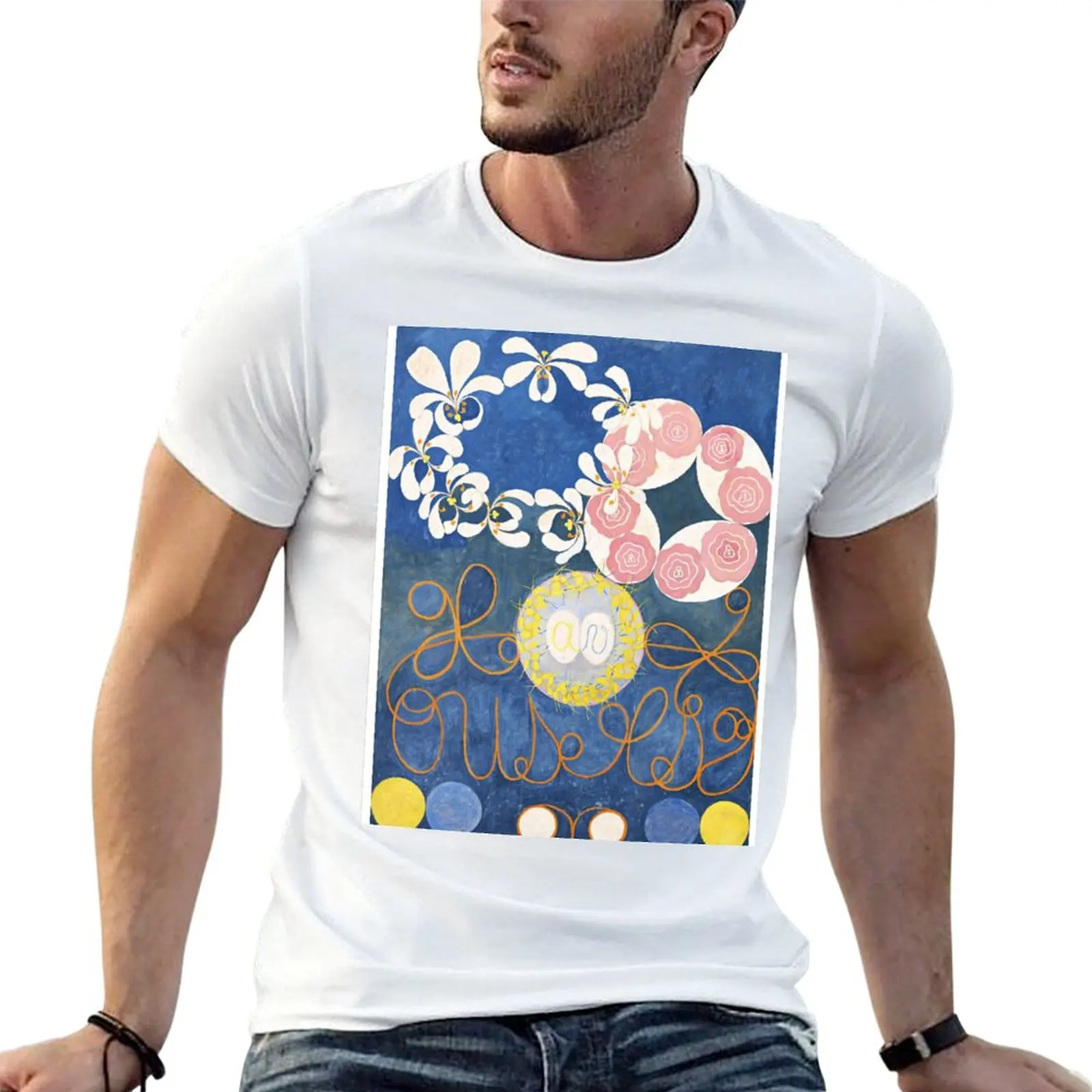

HD Childhood, The Ten Largest, by Hilma Af Klint HIGH DEFINITION T-Shirt printed t shirts for man T-Shirt