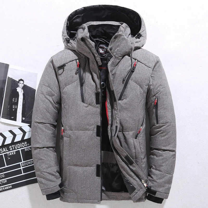 캐주얼 겨울 따뜻한 스노우 자켓 남성 의류 화이트 오리 자켓 파커 스 남성 Thicken Coats 남성-20 Degree Windbreaker Park