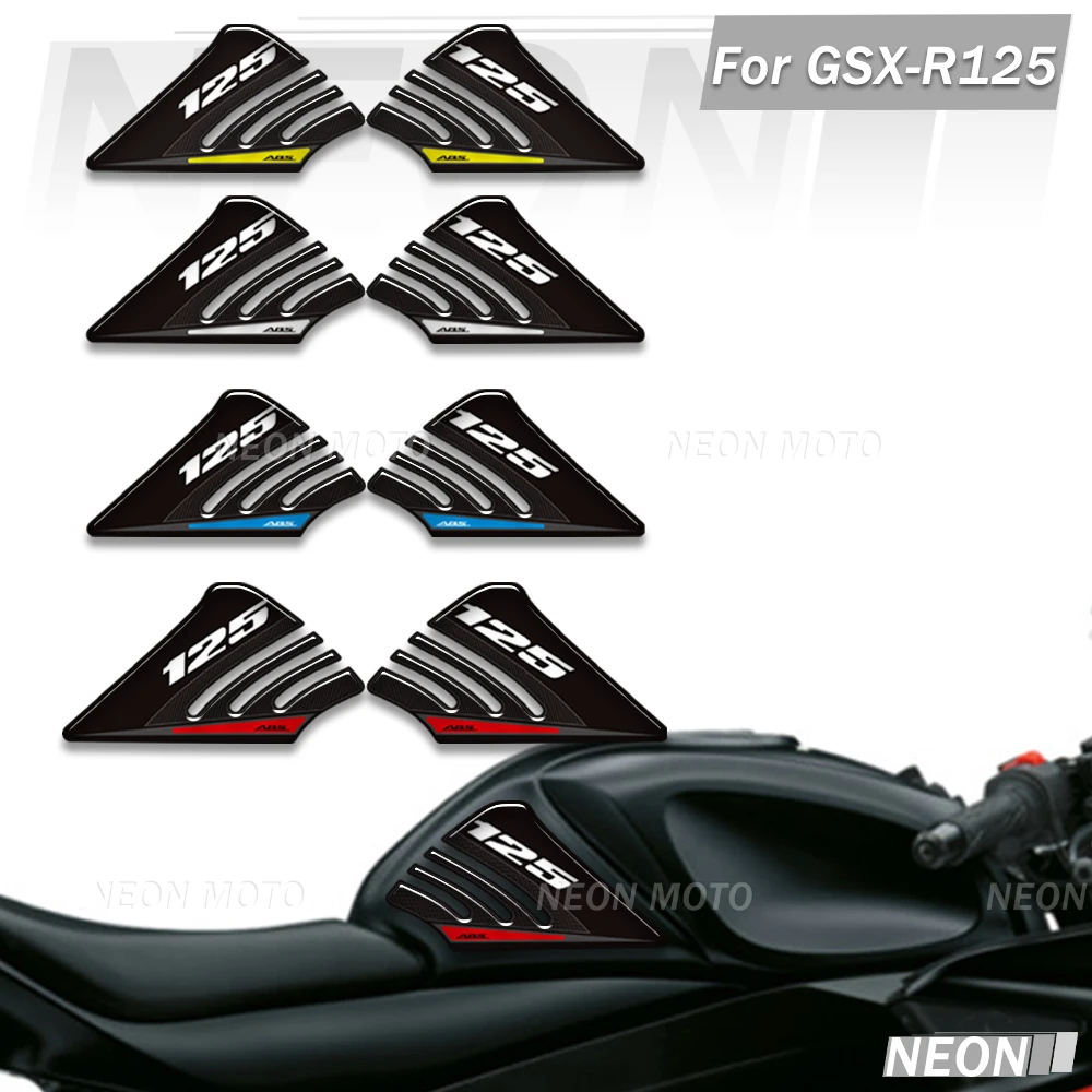 

For Suzuki GSX-R125 GSX R 125 Motorcycle 3D Tank Pad Stickers Protector Racer Stripe Graphic Wrap for Fuel Tank Decals