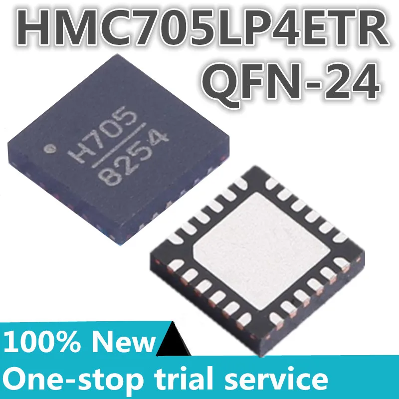 

1-10PCS %New original HMC705LP4E HMC705LP4ETR Silkscreen H705 QFN-24 100MHz~6.5GHz divider