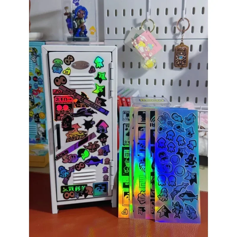 Spot Japanese Game SPLATOON Jetfighter Locker Stickers Comprehensive Collection Peripheral Anime Model Diy Birthday Gift