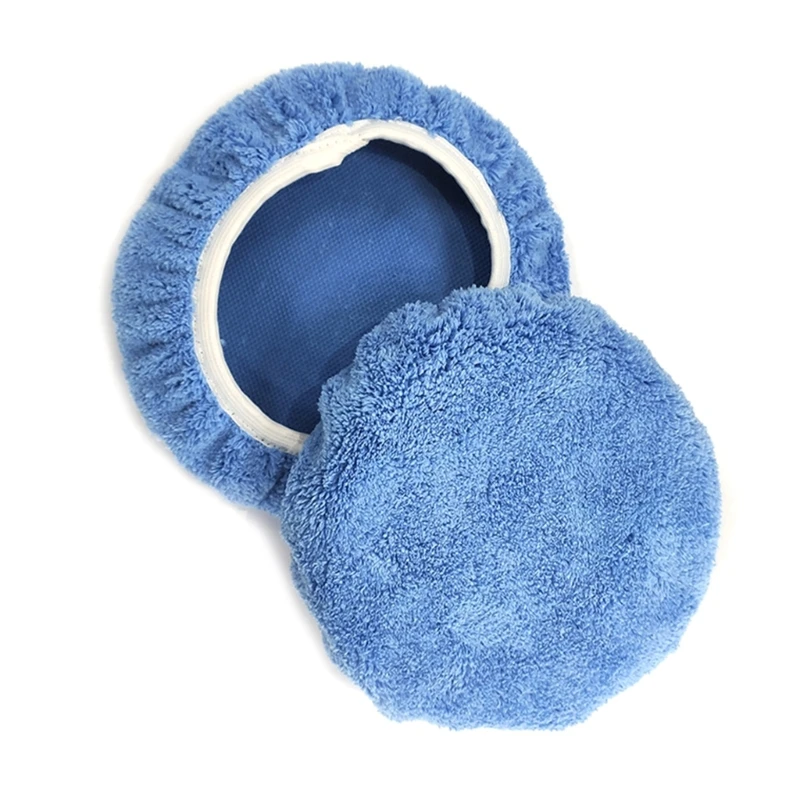 10Pcs/Set Car Orbital Buffer Polisher Pad Bonnet Microfiber Baxer Bonnet Polishing Bonnet Buffing Pad Cover Dropship