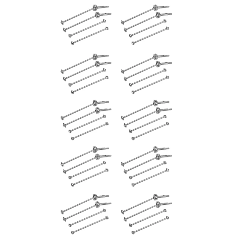 

DELAM-40Pcs Front CVD Universal Drive Shaft & Rear Dog Bone For Wltoys 144001 1/14 RC Drift Racing Car Parts Accessories