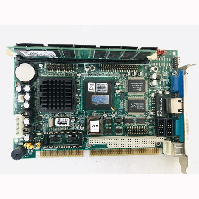 PCA-6753 Rev A2 PCA-6753F Voor Advantech Isa Half-Lengte Kaart Industriële Controle Apparatuur Machine Moederbord